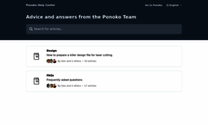 Help.ponoko.com thumbnail