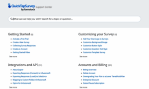 Help.quicktapsurvey.com thumbnail