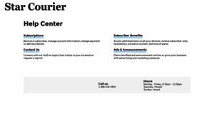 Help.starcourier.com thumbnail