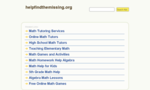 Helpfindthemissing.org thumbnail