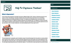 Helpfordepressiontreatment.com thumbnail