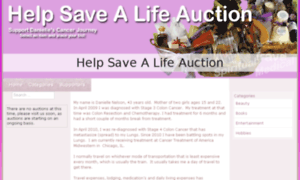 Helpsavealifeauction.org thumbnail