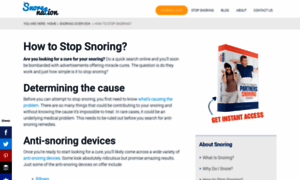 Helptostopsnoring.com thumbnail