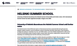 Helsinkisummerschool.fi thumbnail