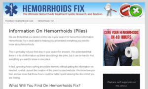 Hemorrhoidsfix.com thumbnail