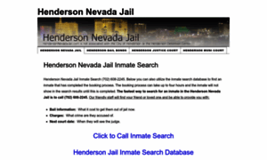 Hendersonnevadajail.com thumbnail