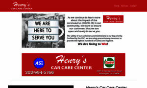 Henryscarcarecenter.com thumbnail