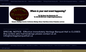 Heritagebanquethall.ca thumbnail