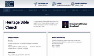 Heritagebiblechurch.com thumbnail