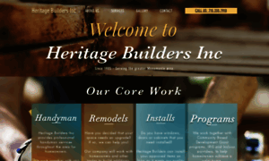 Heritagebuildersmenomonie.com thumbnail