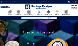 Heritagedesignsquiltshop.com thumbnail