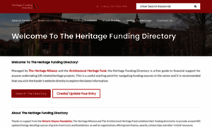 Heritagefundingdirectoryuk.org thumbnail