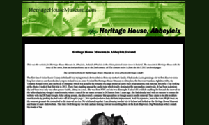 Heritagehousemuseum.com thumbnail