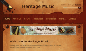 Heritagemusic.ca thumbnail