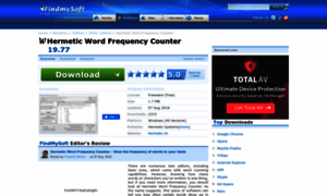 Hermetic-word-frequency-counter.findmysoft.com thumbnail