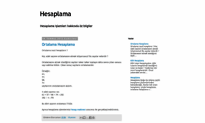 Hesaplama.blogspot.com thumbnail