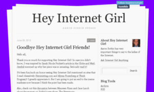 Heyinternetgirl.tumblr.com thumbnail