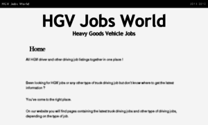 Hgvjobsworld.com thumbnail