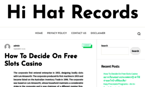 Hi-hat-records.com thumbnail