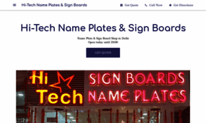 Hi-tech-name-plates-sign-boards.business.site thumbnail