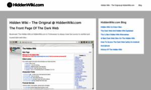 Hiddenwiki.com thumbnail