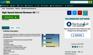 High-speed-internet-browser-4g.soft112.com thumbnail