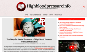 Highbloodpressureinfo.org thumbnail