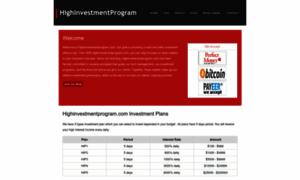 Highinvestmentprogram.com thumbnail