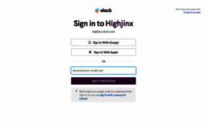 Highjinx.slack.com thumbnail