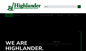 Highlandercenter.org thumbnail