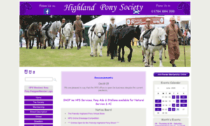 Highlandponysociety.com thumbnail