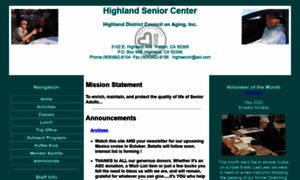 Highlandseniorcenter.com thumbnail