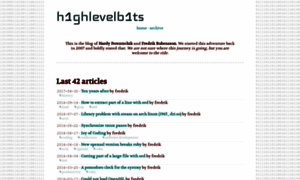 Highlevelbits.com thumbnail