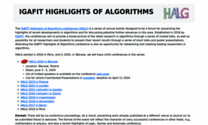 Highlightsofalgorithms.org thumbnail