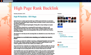 Highpageranklink.blogspot.in thumbnail