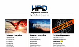 Highprofiledomains.com thumbnail