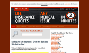 Highrisklifeinsuranceagency.com thumbnail