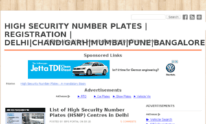 Highsecuritynumberplates.in thumbnail