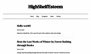 Highshelfesteem.com thumbnail