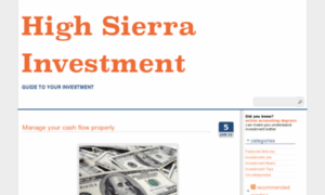 Highsierrainvestments.net thumbnail