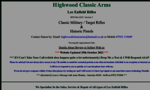 Highwoodclassicarms.co.uk thumbnail