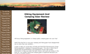 Hiking-gear-and-equipment-used-for-camping.com thumbnail