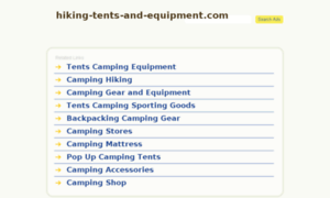 Hiking-tents-and-equipment.com thumbnail