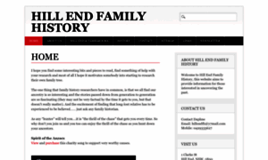 Hillendfamilyhistory.com thumbnail