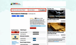 Hindirecipe.info.cutestat.com thumbnail