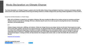 Hinduclimatedeclaration2015.org thumbnail