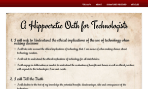 Hippocraticoath.org thumbnail