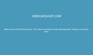 Hirecarshop.com thumbnail