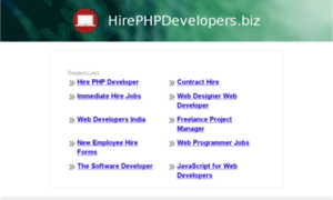 Hirephpdevelopers.biz thumbnail