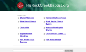 Hisrockcreekbaptist.org thumbnail